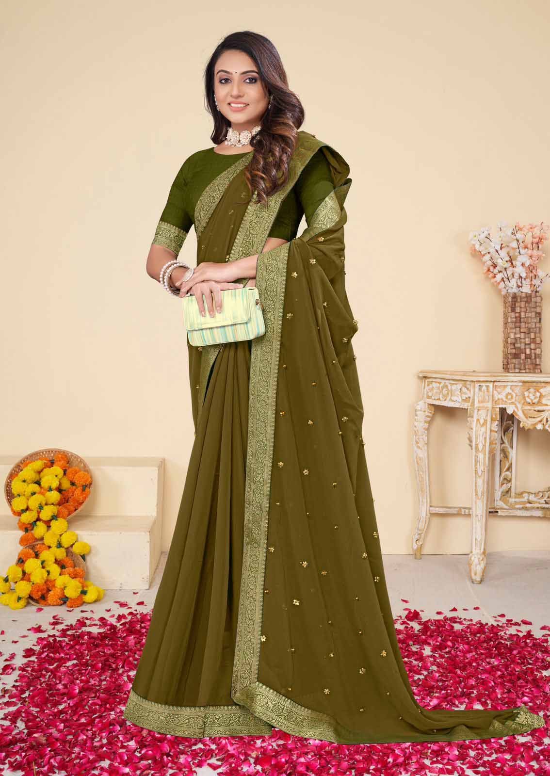 Buy Designer Violet Color Function Wear Silk Embroidered Diamond Work  Lehenga Choli For Ladies | Lehenga-Saree