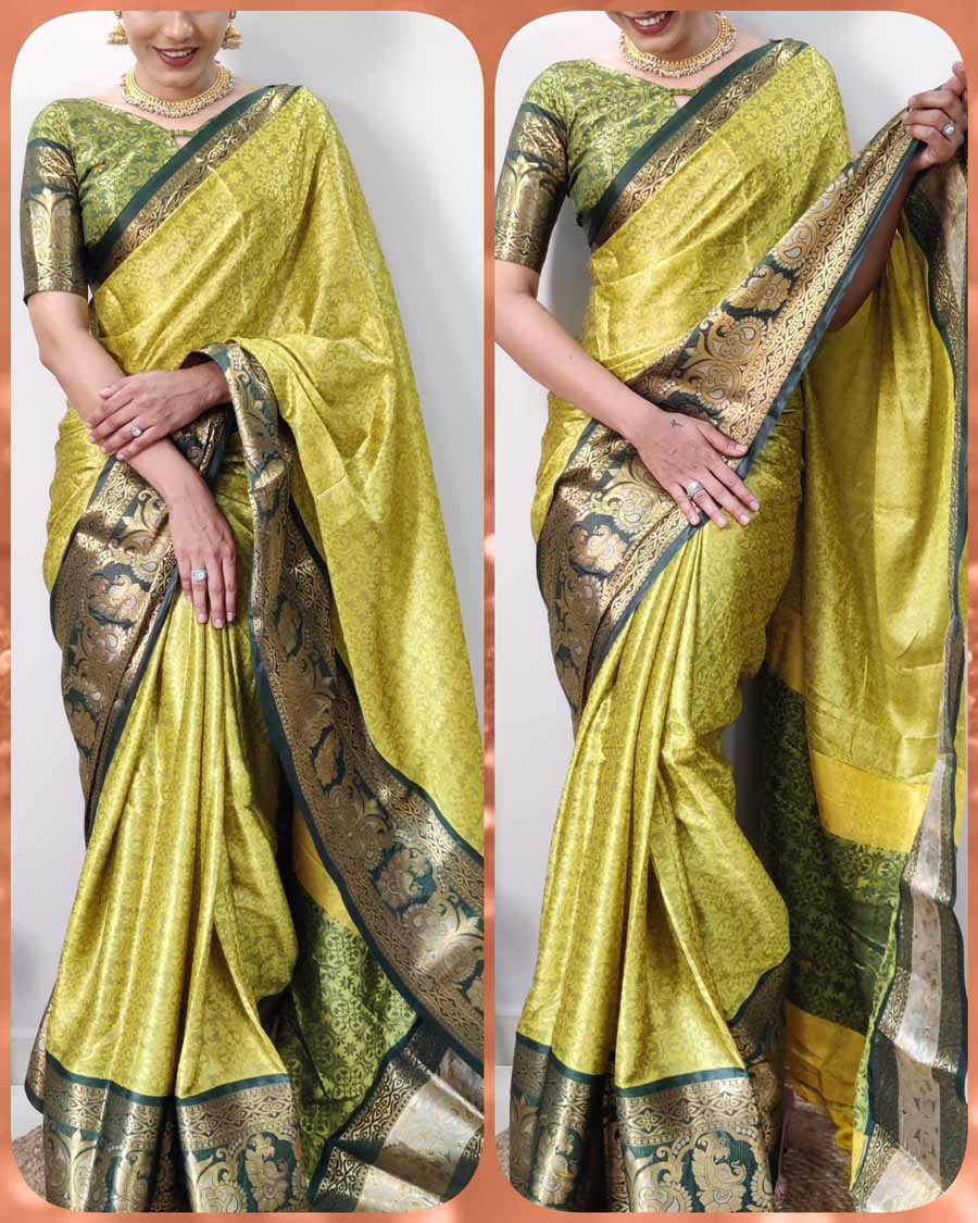 Banarasi Silk Cotton Saree | Handwoven | PSC 1184 – Panjavarnam