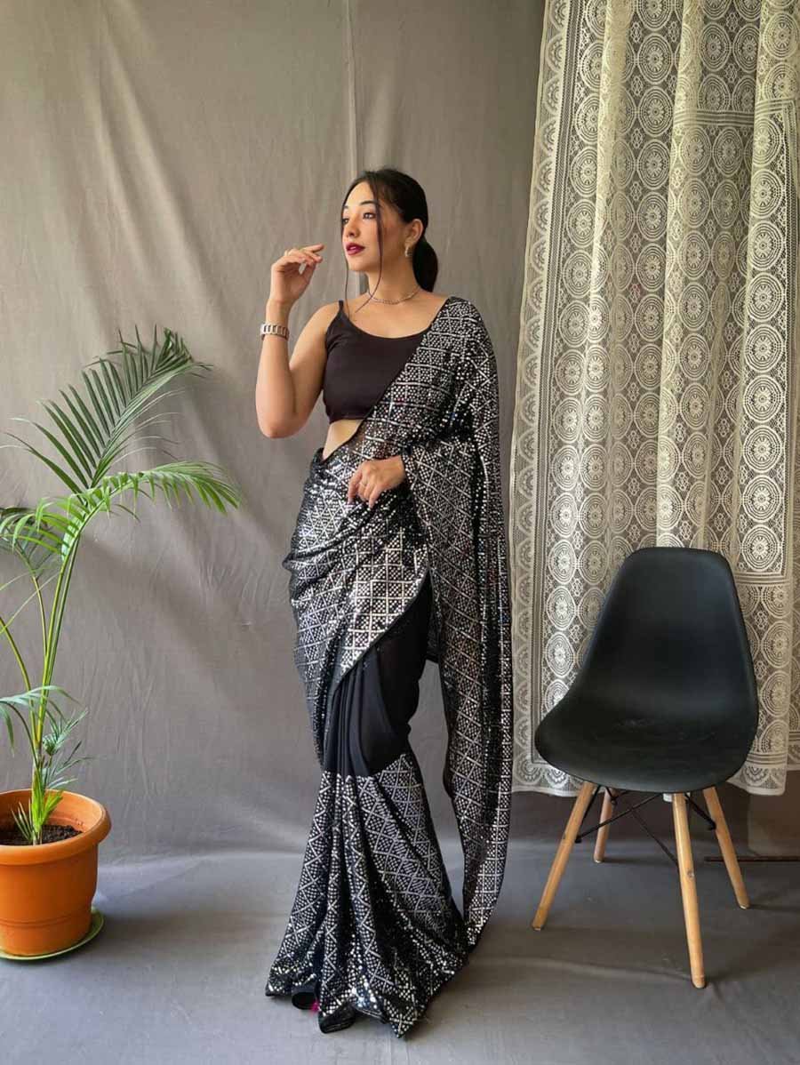 Right Women Designer Aura Silk Fancy Designer Saree Collection