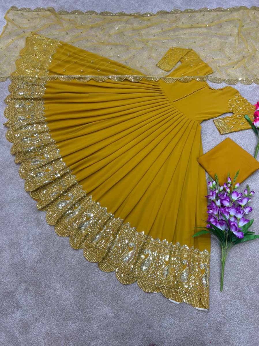 New designer long umbrella dress – Ethnicgarment