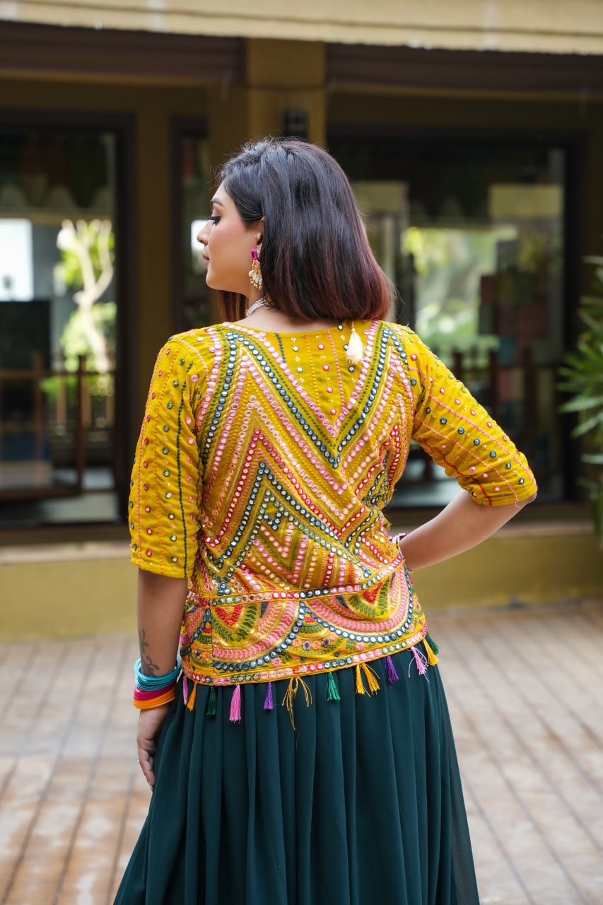 Buy Rani Pink Premium Silk Party Wear Lehenga Style Skirt With Choli And  Jacket | Designer Lehenga Choli