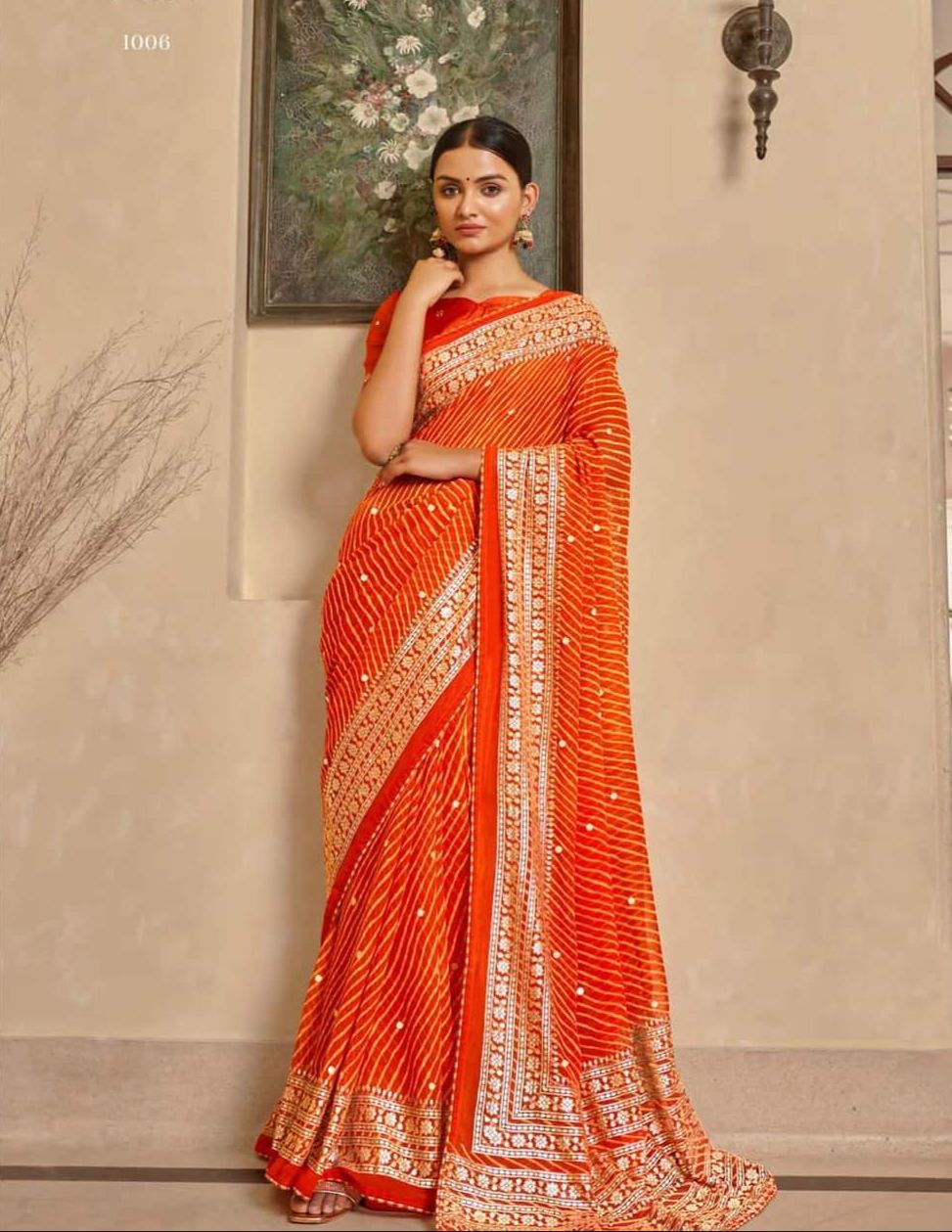 Multi Colour color Woven Crepe Silk Classic Designer Saree