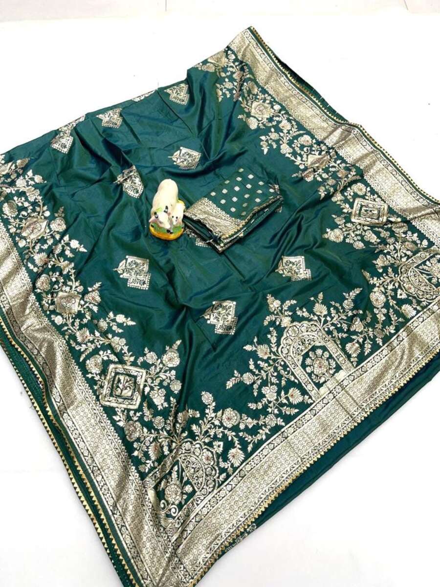 Wedding Bandhej Pure Dola Khatli Work Saree and Wedding Bandhej Pure Dola Khatli  Work Sari Online Shopping