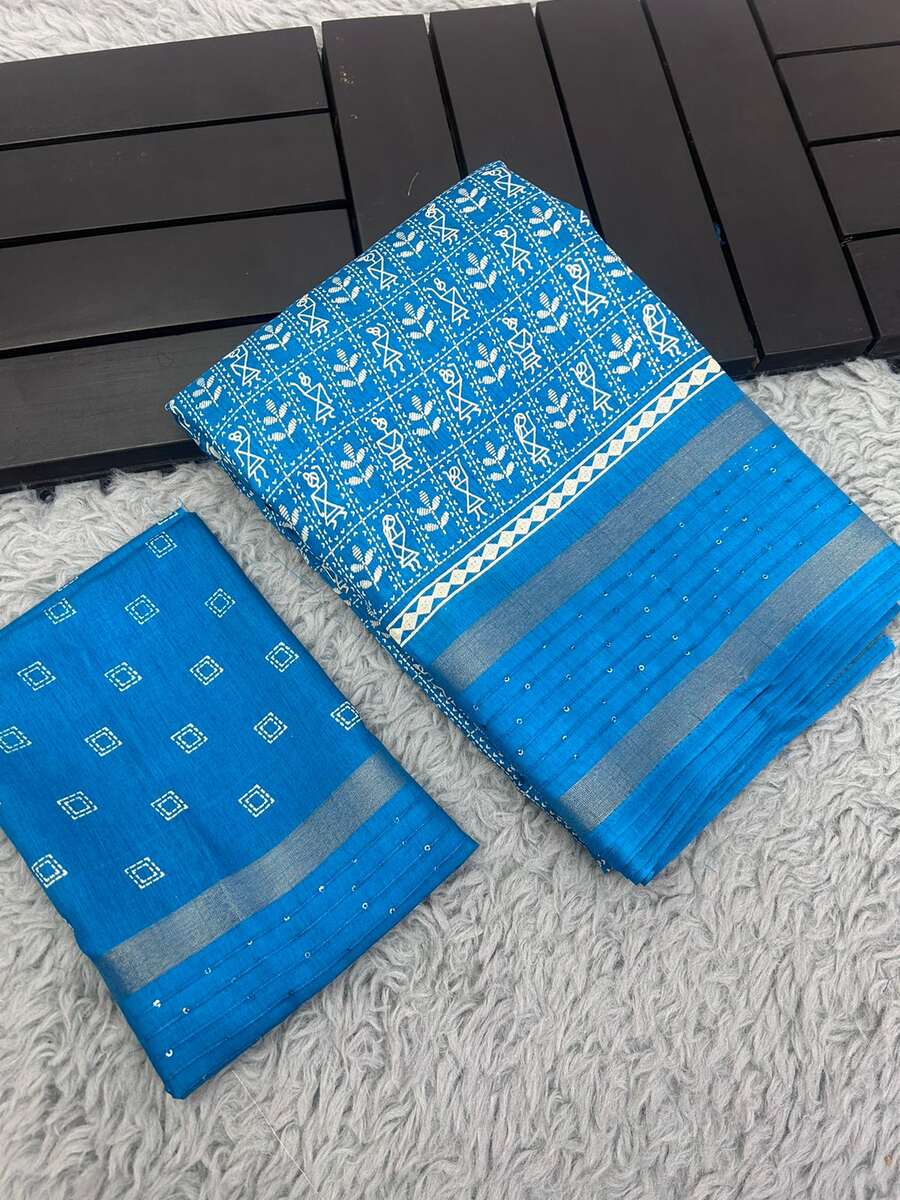 Buy Warli Print Saree for Women Online from India's Luxury Designers 2023