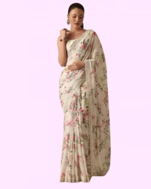 Digital Print Saree